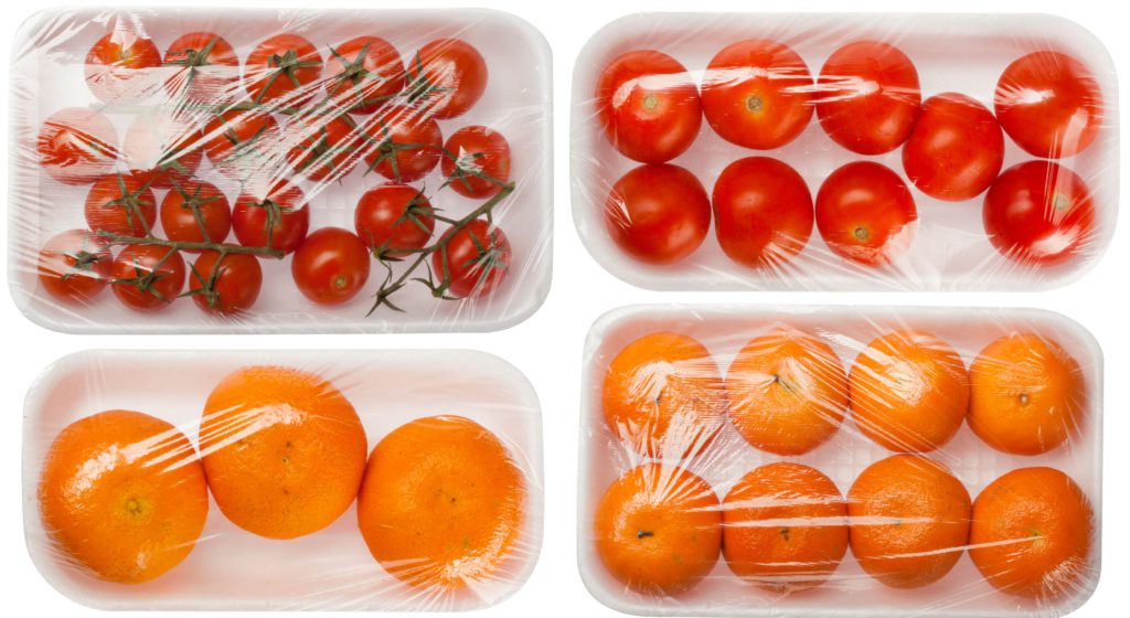 fruits and vegetables in vacuum packing