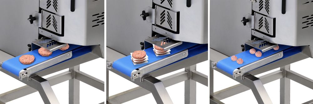 Formatrici per hamburger con polpettatrice integrata - Macchine Alimentari